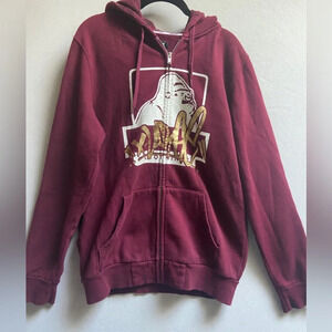 XLARGE Clothing brand 90s logo full zip heavy weight cotton hoodie Sz L